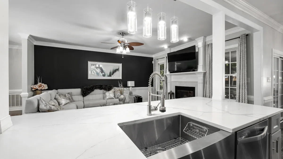 10 stylish LED kitchen ceiling light ideas for modern homes